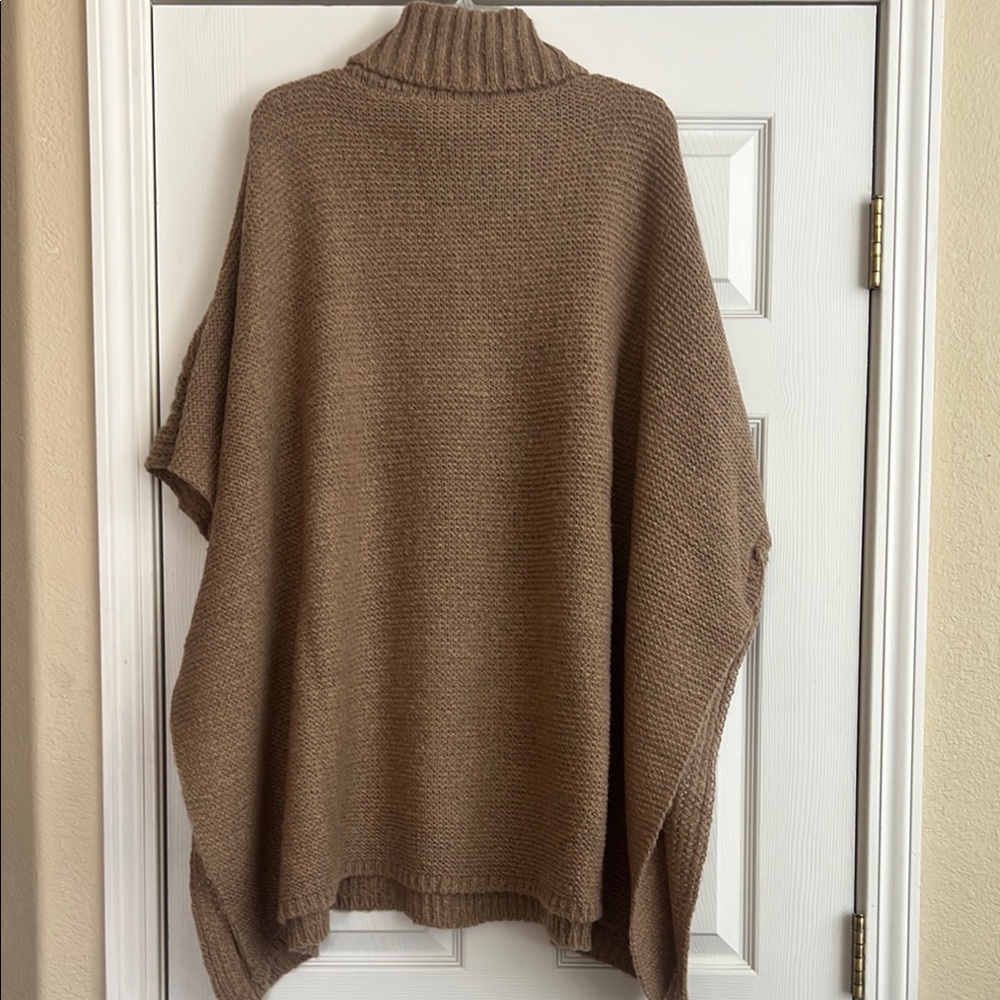 Sonoma Brown Cowl Neck Sweater Chunky Knit - Picture 2 of 5